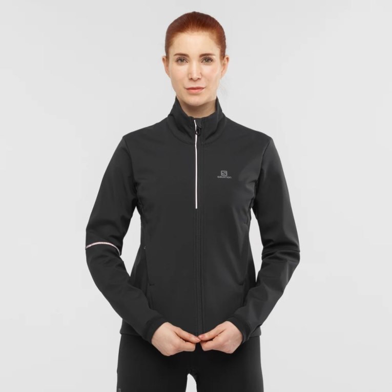 Chaquetas Shell Salomon Agile Mujer Negros | MX FNKZ251